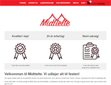 Tablet Screenshot of midttelte.dk